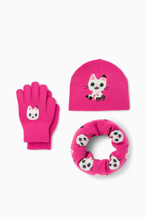Kinderen: meisjes - Accessoires-set - fuchsiarood