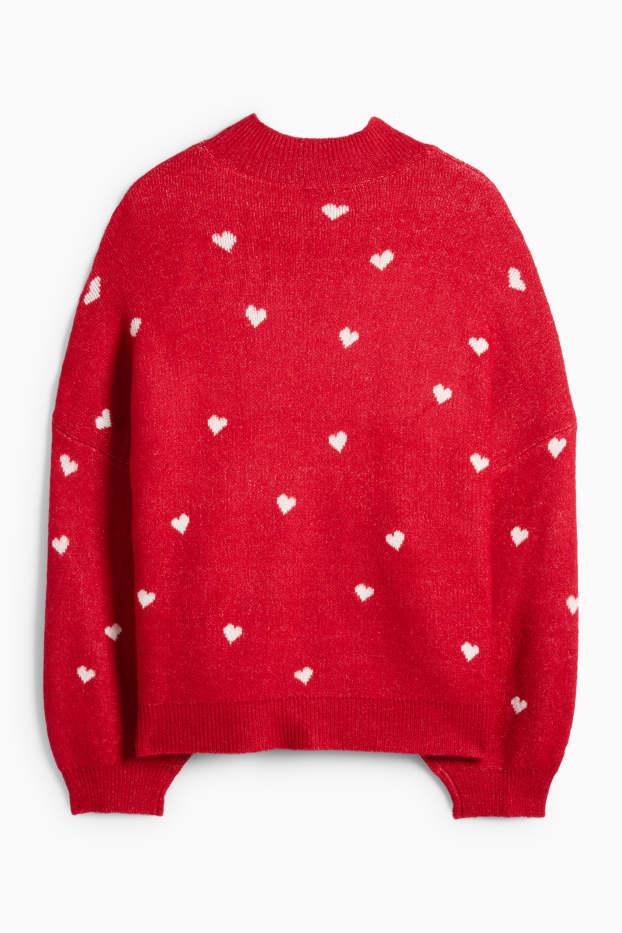 Femmes - Pull de Noël - I Love Christmas - rouge