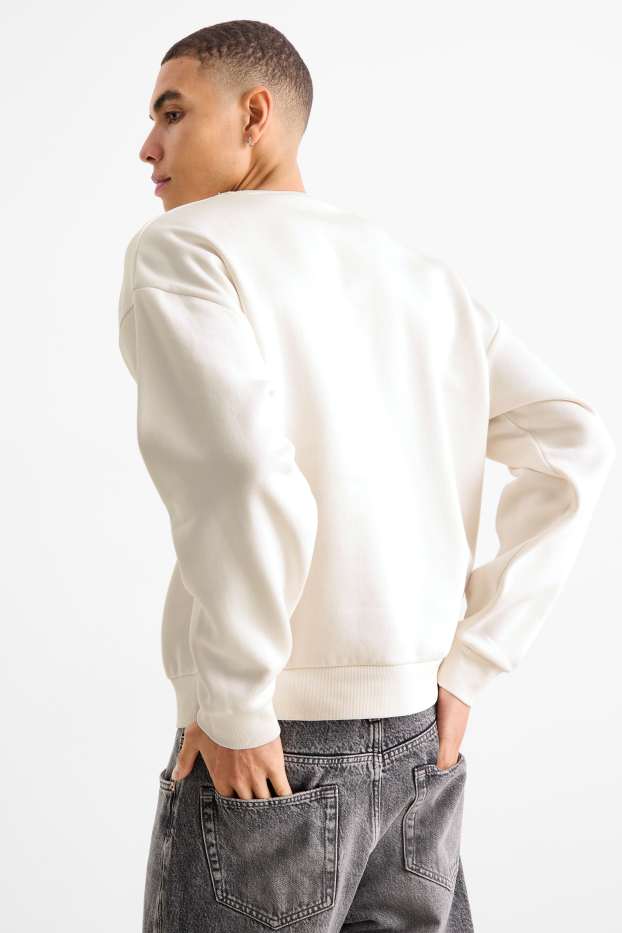 Herren - Sweatshirt - cremeweiß