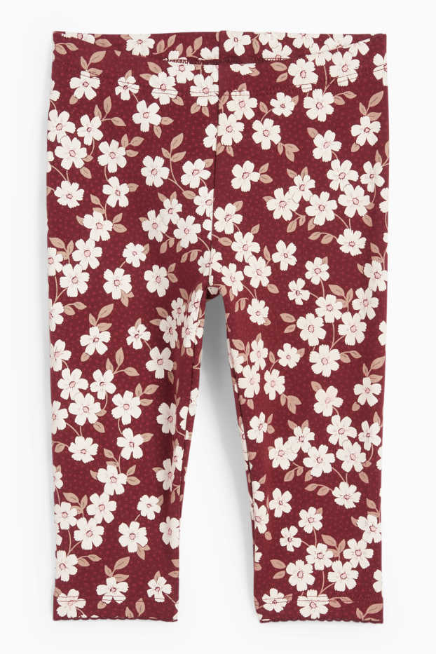 Bébés filles - Petites fleurs - tenue bébé - broderie anglaise - 3 pièces - rose