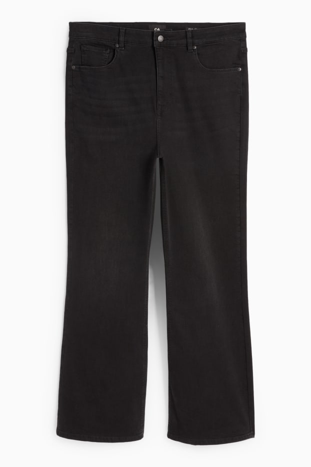 Femmes - Flared jean - high waist - noir