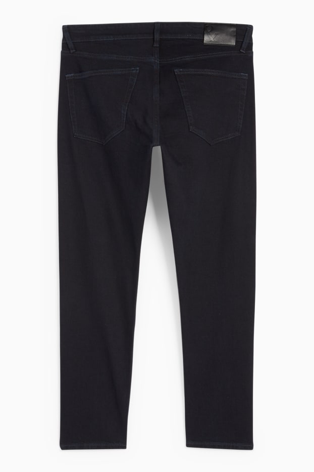 Pánské - Slim tapered jeans - džíny - tmavomodré