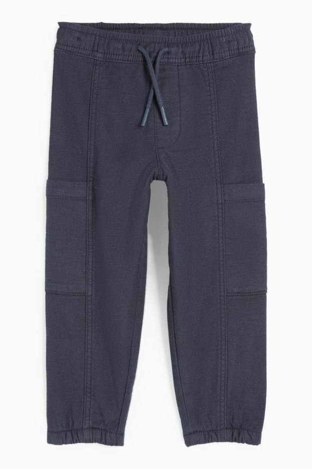 Kinder Jungen - Thermo-Cargohose - dunkelblau