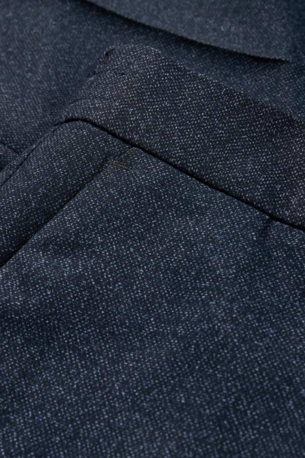 Hommes - Pantalon de costume - slim fit - Flex - bleu foncé