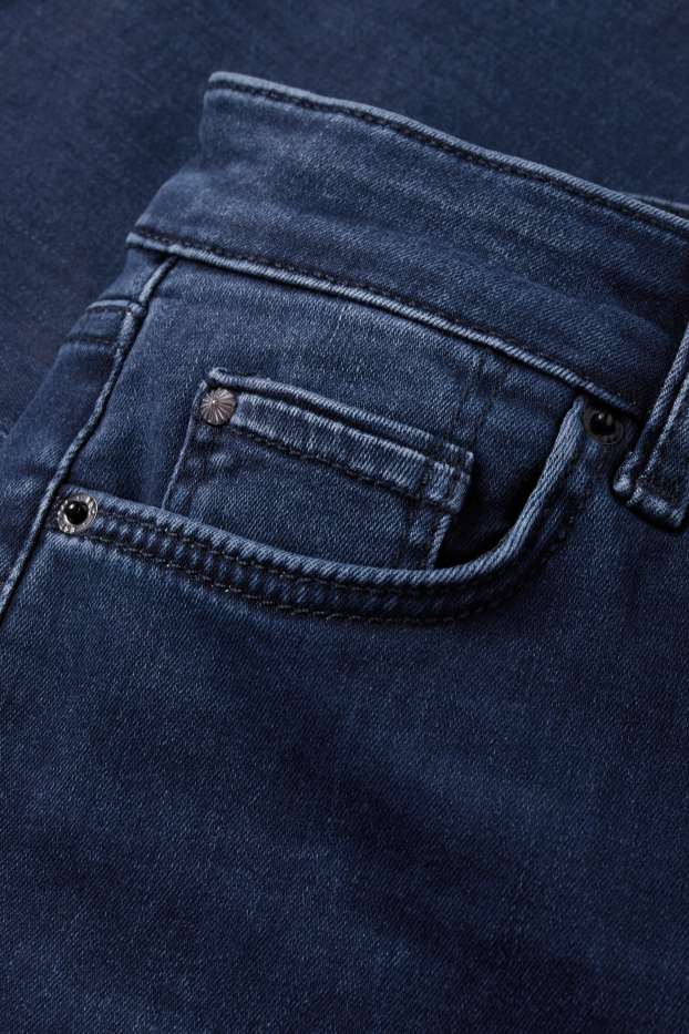 Femei - Bootcut jeans - talie medie - denim-albastru