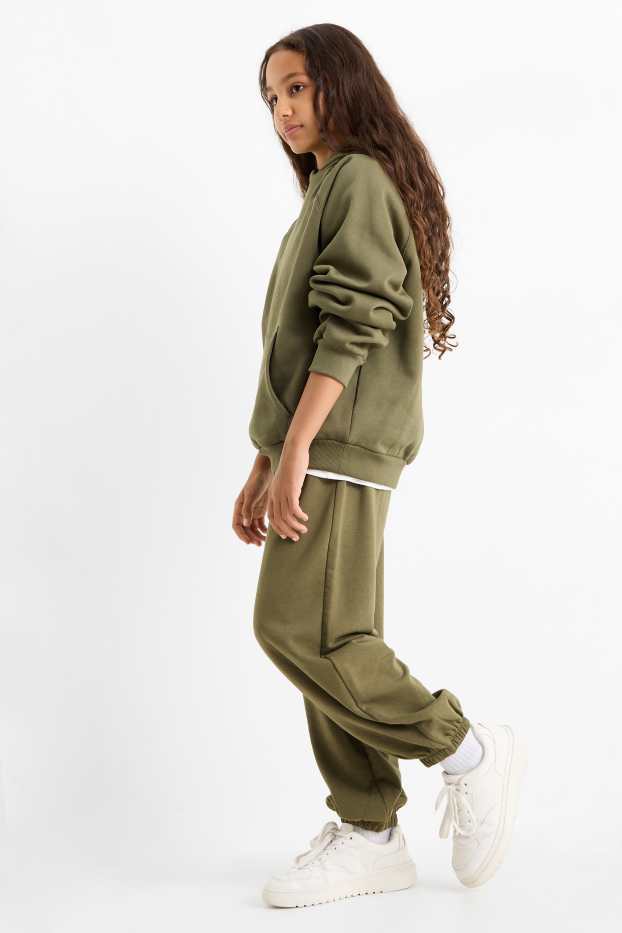 Enfants filles - Bas de jogging - kaki