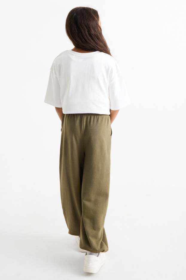 Enfants filles - Bas de jogging - kaki