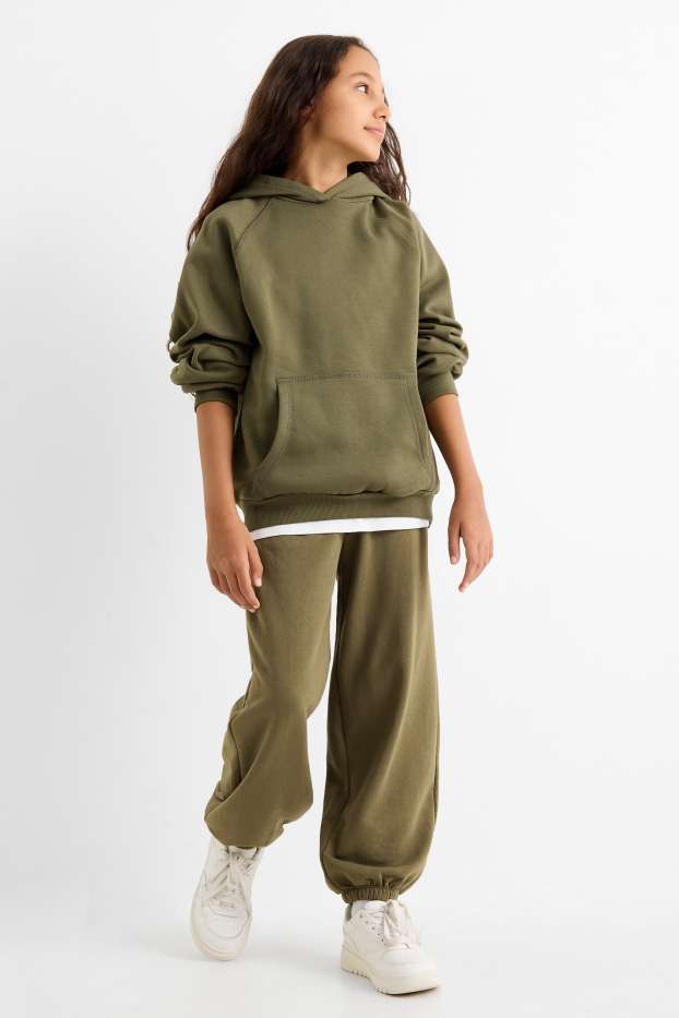 Enfants filles - Bas de jogging - kaki