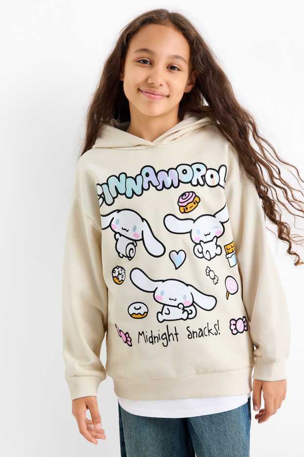 Bambine - Cinnamoroll - felpa con cappuccio - bianco crema