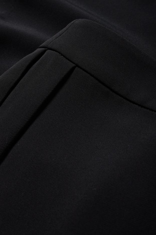 Dámské - Business kalhoty - mid waist - regular fit - černá