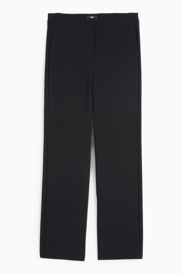 Dámské - Business kalhoty - mid waist - regular fit - černá