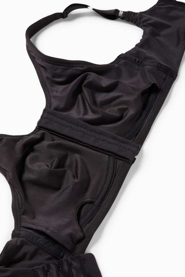Femmes - Soutien-gorge postopératoire sans armatures - noir