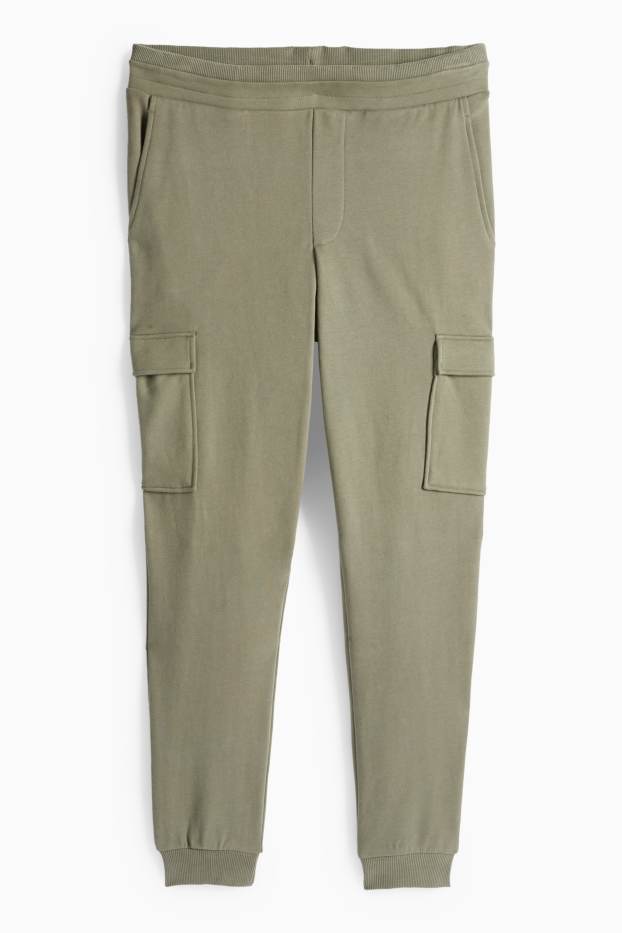 Herren - Cargo-Jogginghose - khaki