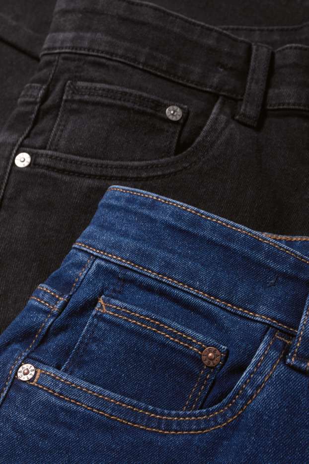 Nen - Paquet de 2 - skinny jeans - blau/negre