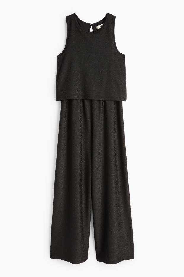 Kinder Mädchen - Jumpsuit - schwarz