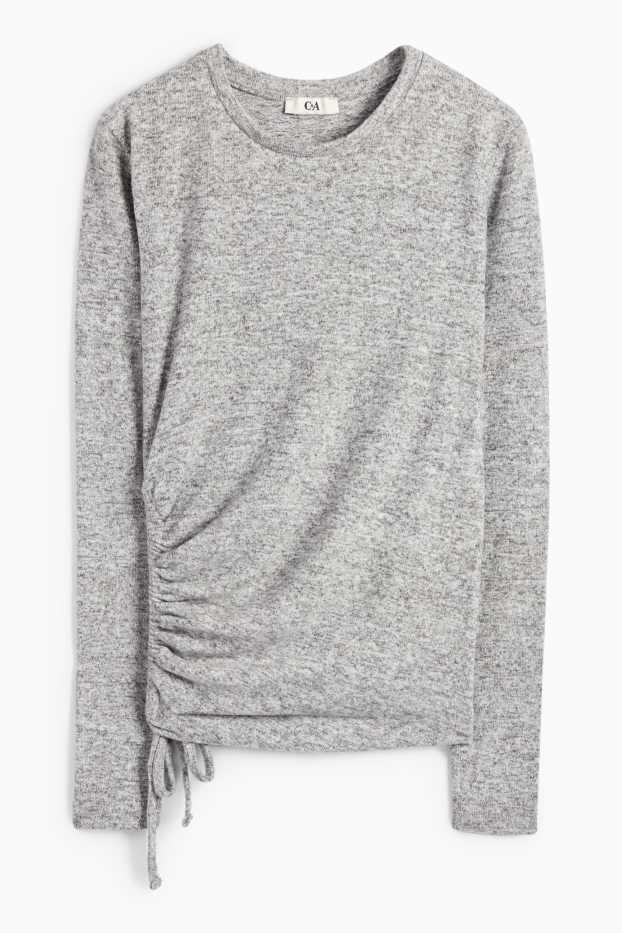 Women - T-shirt - gray-melange