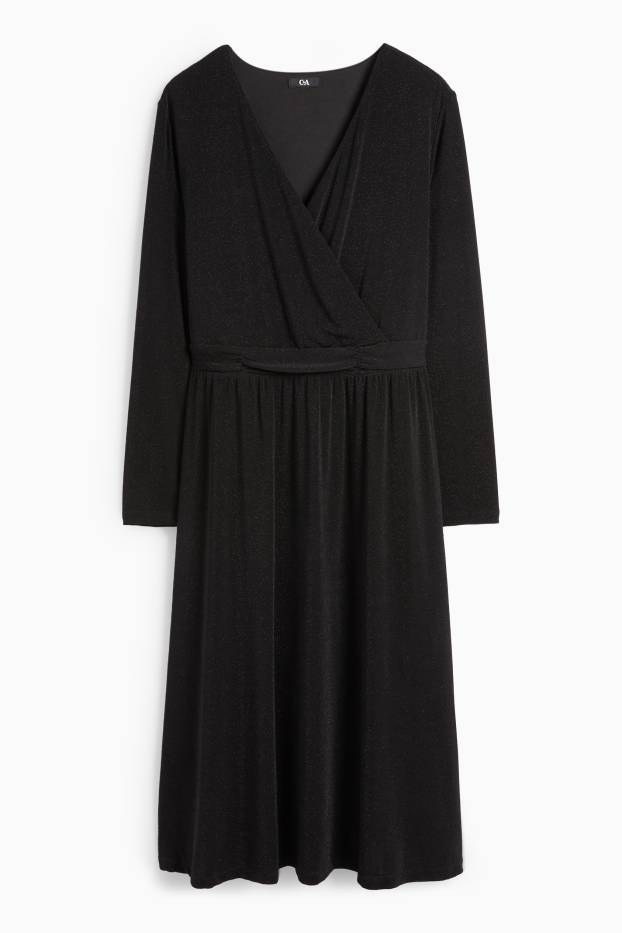 Femmes - Robe portefeuille - noir