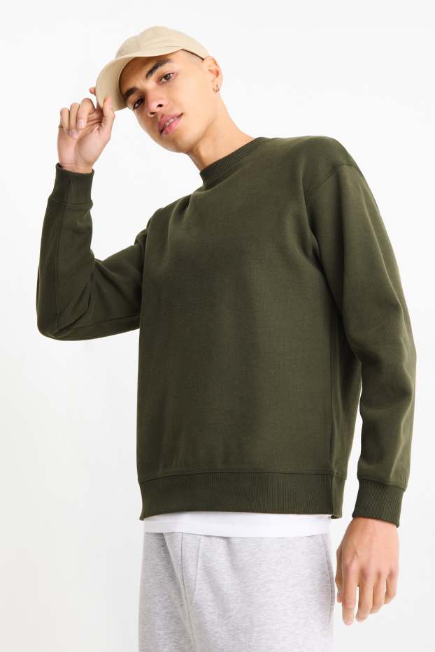Heren - Sweatshirt - donkergroen