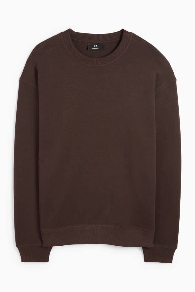 Heren - Sweatshirt - donkerbruin