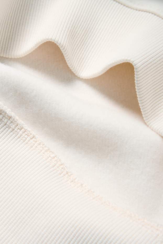 Uomo - Felpa - bianco crema