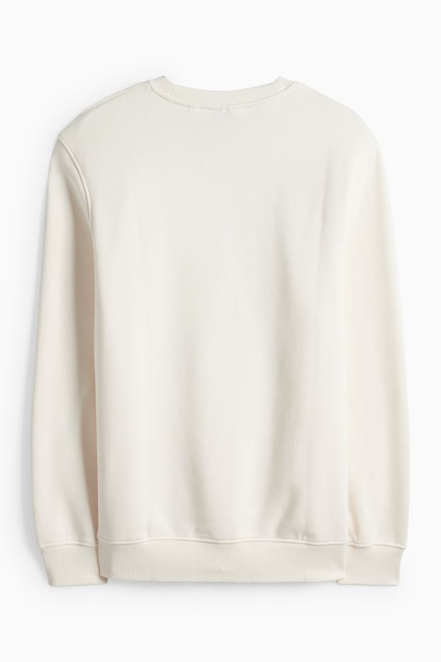 Uomo - Felpa - bianco crema