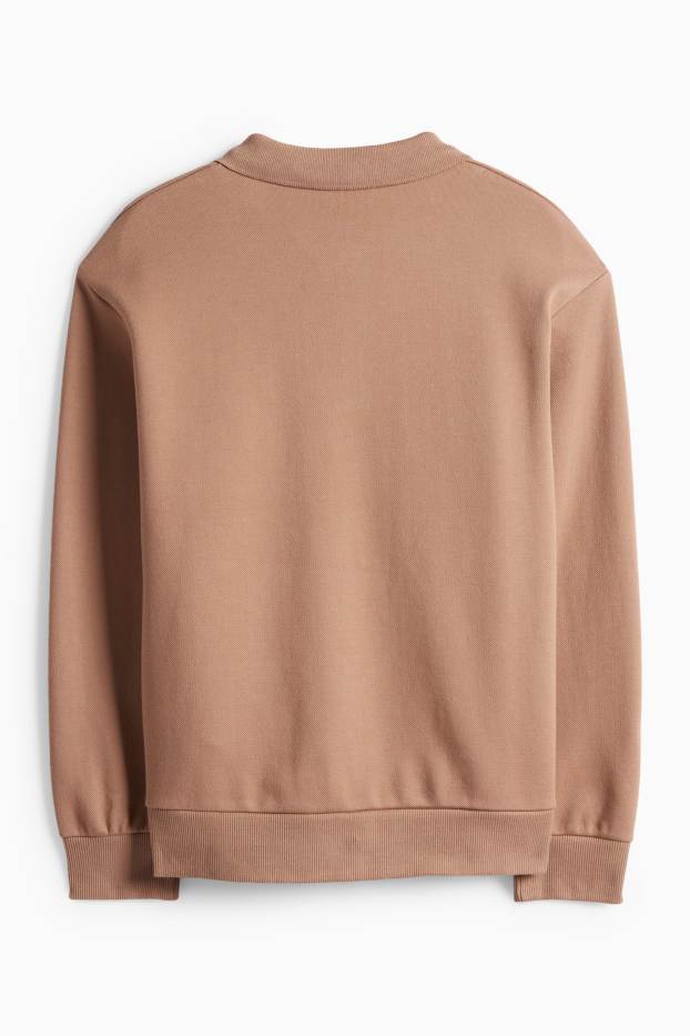 Kinder Jungen - Sweatshirt - strukturiert - braun