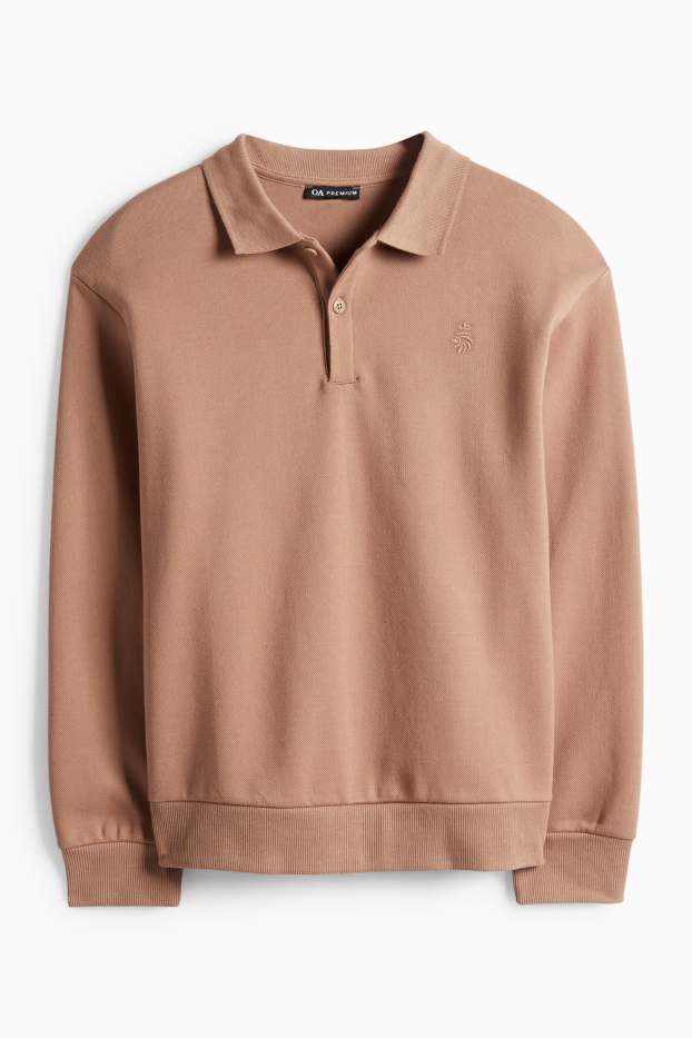 Kinder Jungen - Sweatshirt - strukturiert - braun