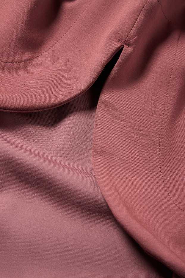 Damen - Basic-Hoodie - dunkelrosa