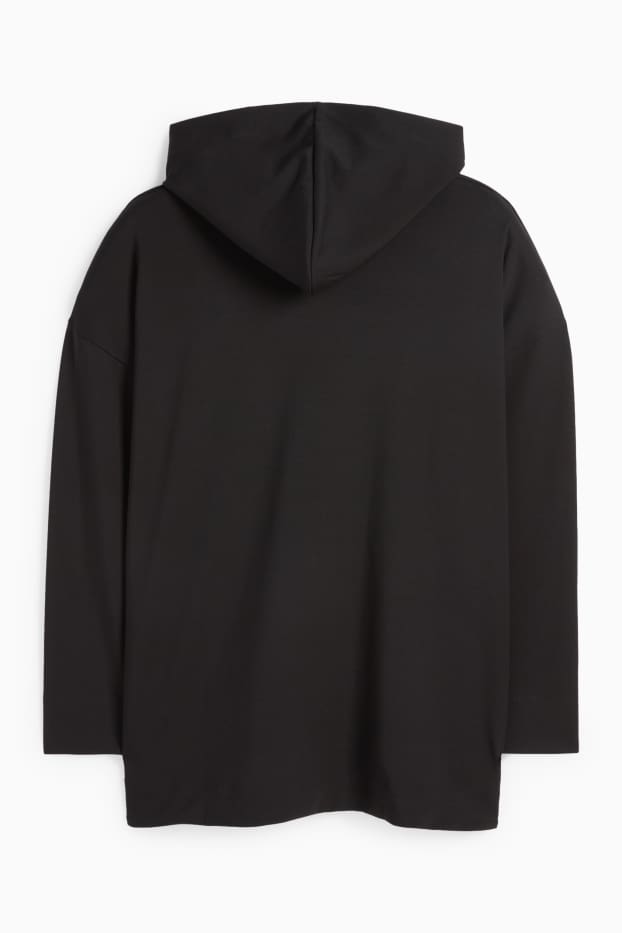 Damen - Basic-Hoodie - schwarz