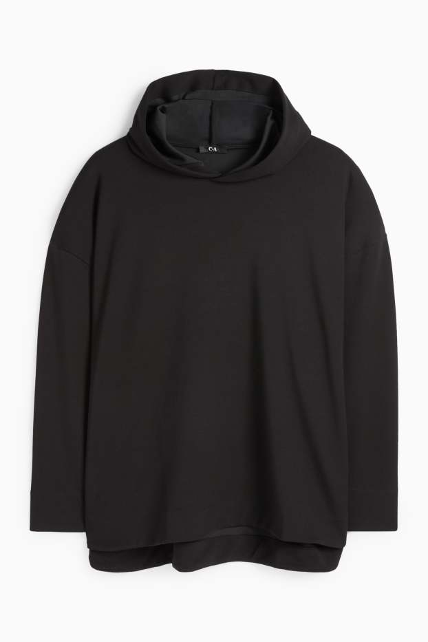 Damen - Basic-Hoodie - schwarz
