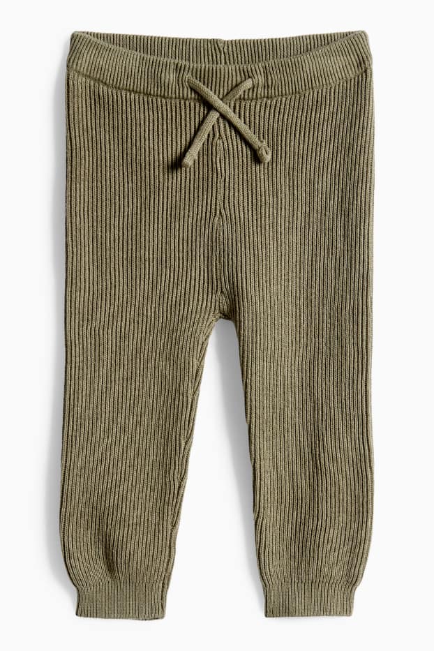 Baby Boys - Baby outfit - ribbed - 2 piece - cremewhite