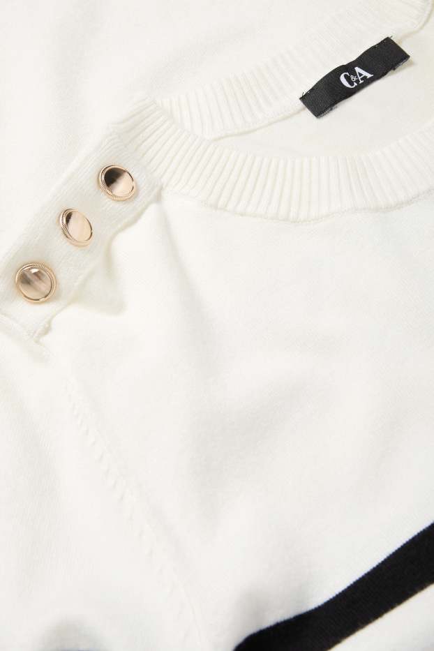 Women - Jumper - white / black