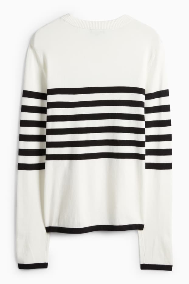 Women - Jumper - white / black