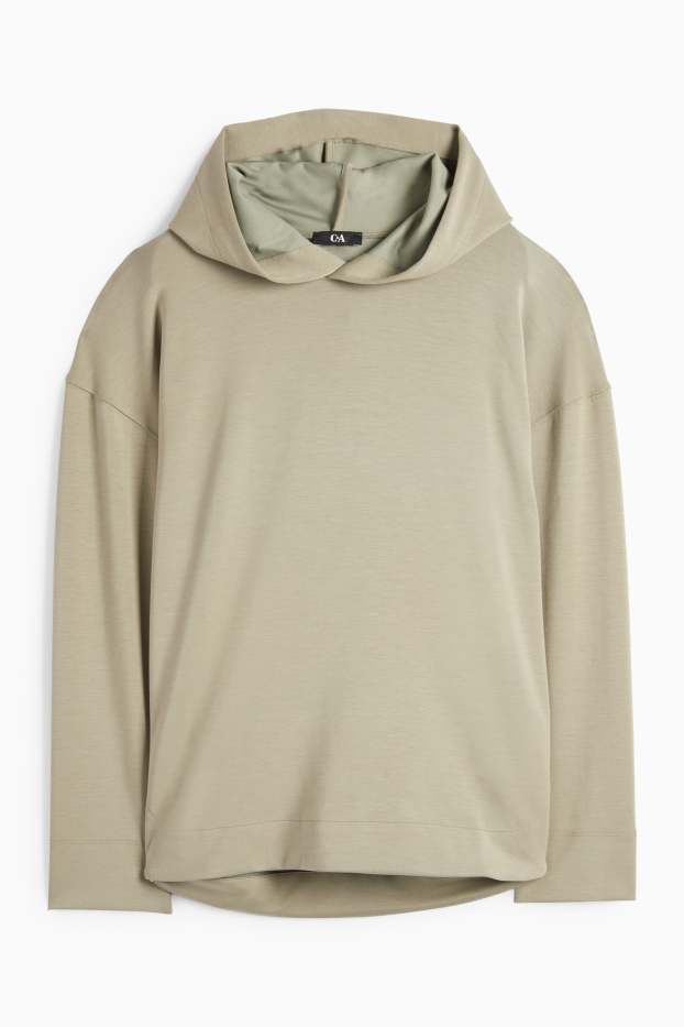Damen - Basic-Hoodie - grün