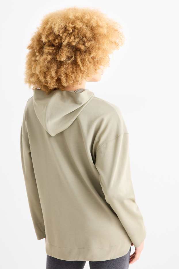 Damen - Basic-Hoodie - grün