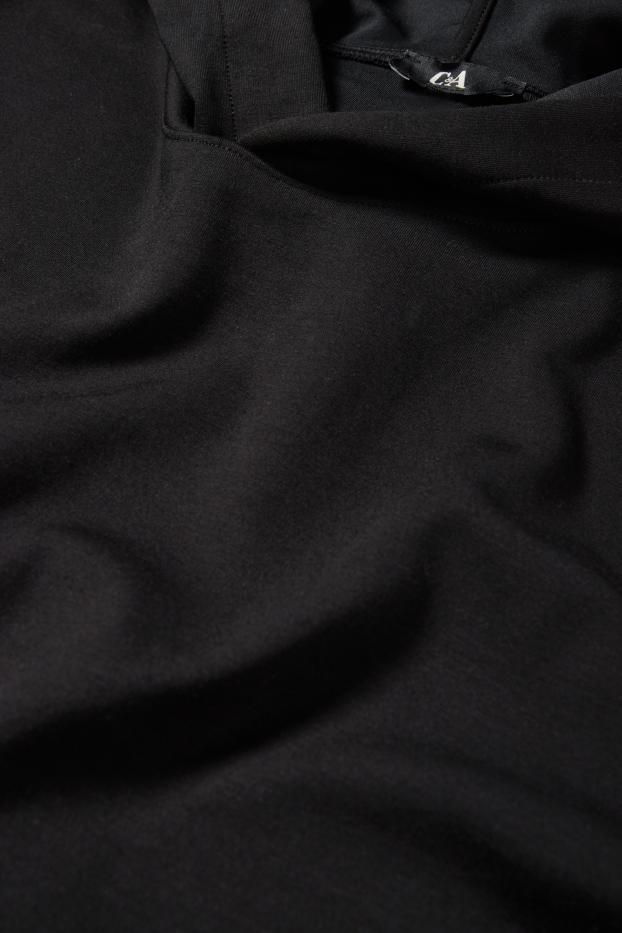 Damen - Basic-Hoodie - schwarz
