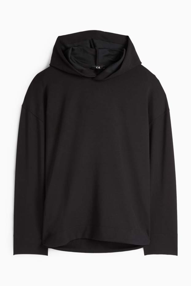 Damen - Basic-Hoodie - schwarz