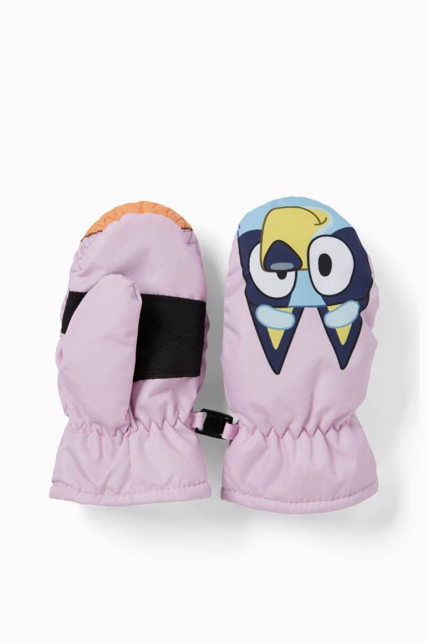 Bambine - Bluey - muffole - foderate - rosa