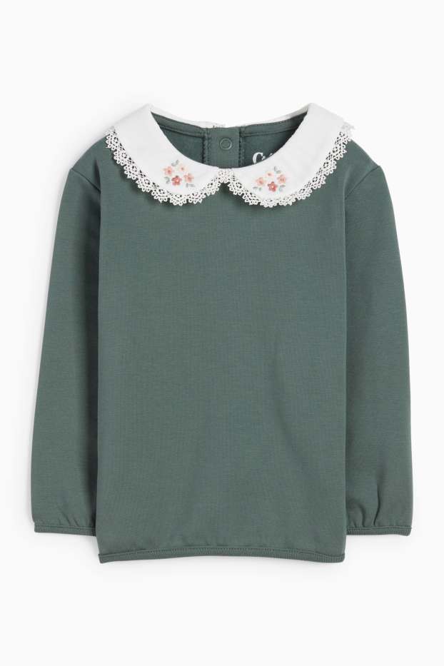 Miminka - dívky - Outfit pro miminka - 3dílný - tmavozelená