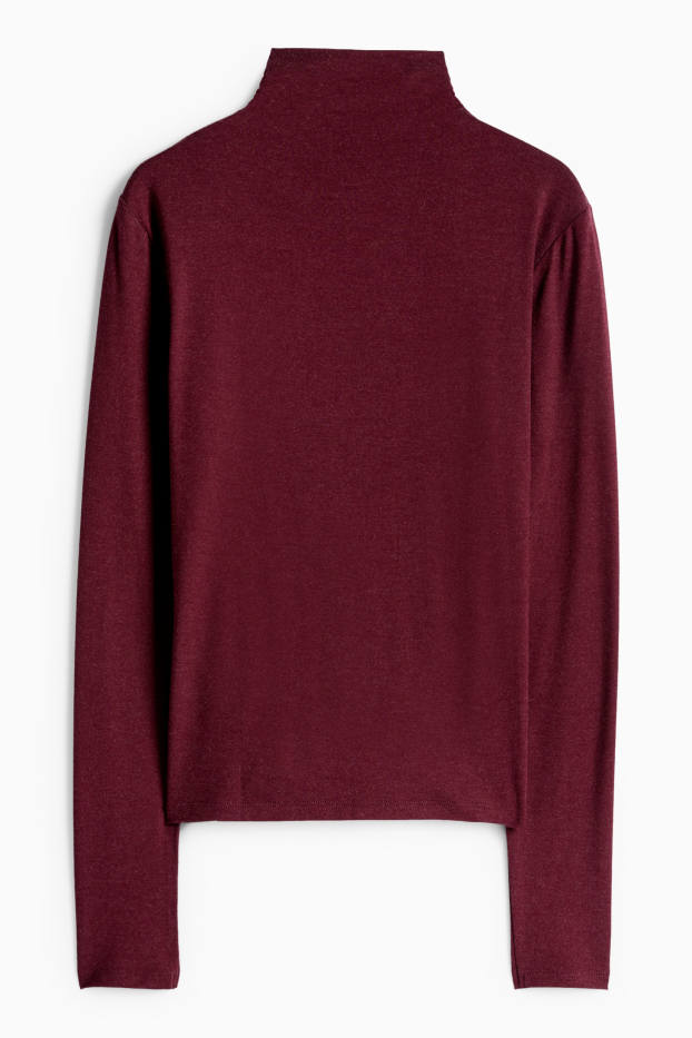 Women - Long sleeve top- regular fit - purple