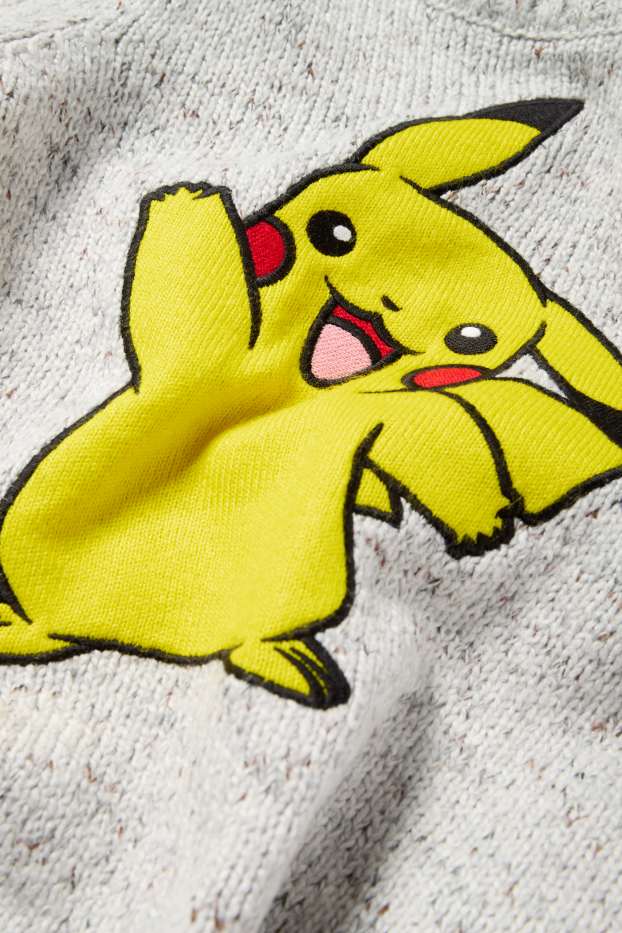 Nen - Pokémon - Pikachu - jersei - gris clar jaspiat