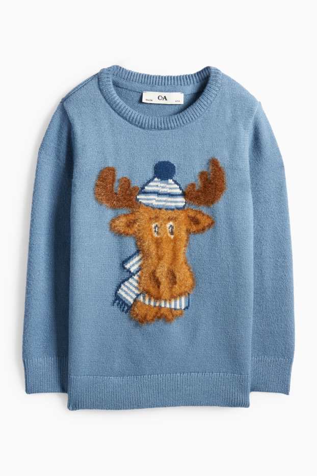 Children Boys - Elk - jumper - blue