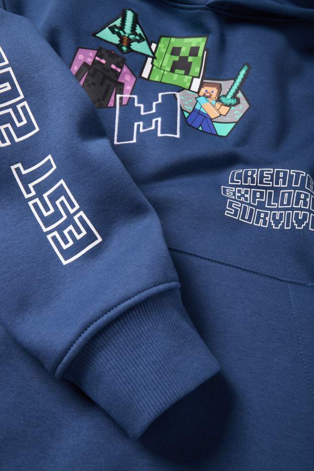 Kinder Jungen - Minecraft - Hoodie - dunkelblau