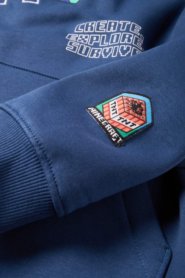 Kinder Jungen - Minecraft - Hoodie - dunkelblau