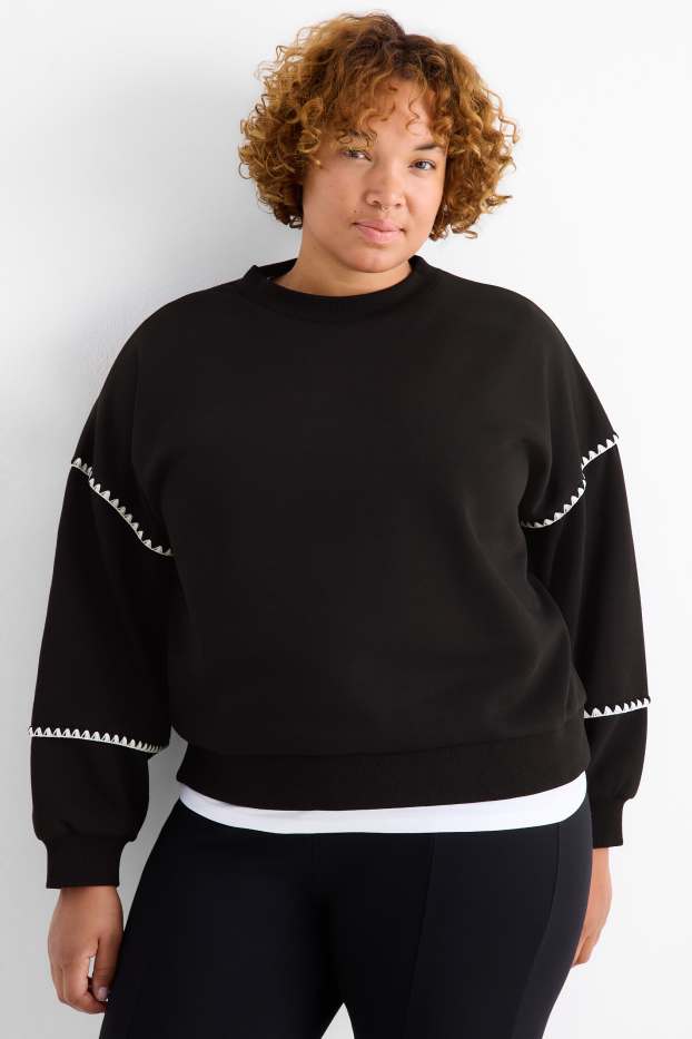 Dames - Sweatshirt - zwart