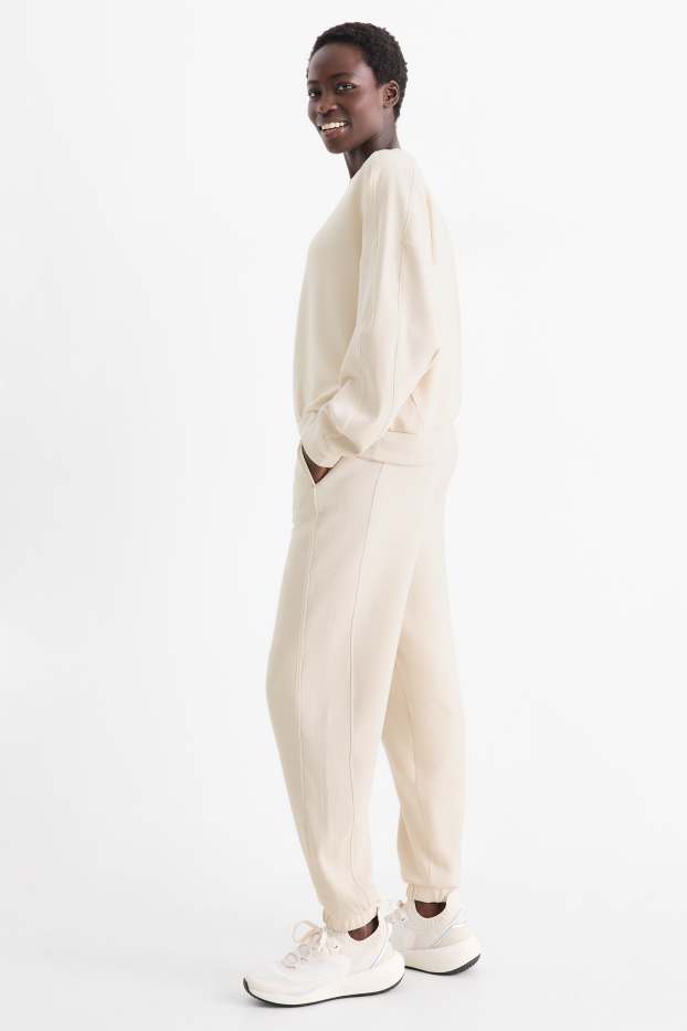 Women - Tracksuit bottoms - light beige