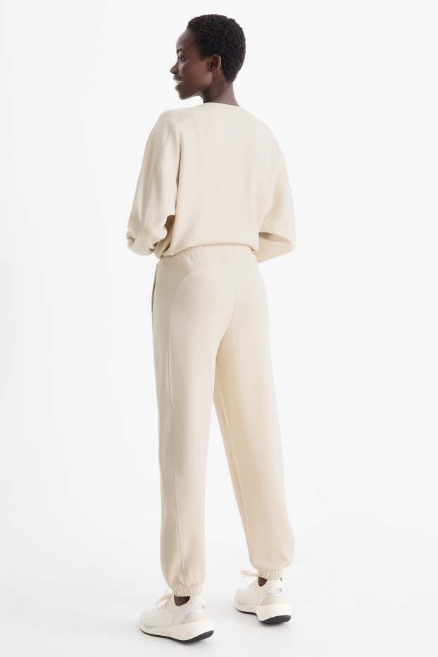 Women - Tracksuit bottoms - light beige