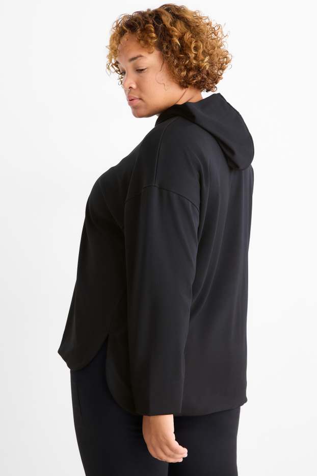 Damen - Basic-Hoodie - schwarz