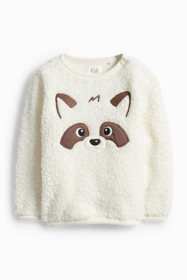 Miminka - chlapci - Mýval - outfit pro miminka - 2dílný - bílá