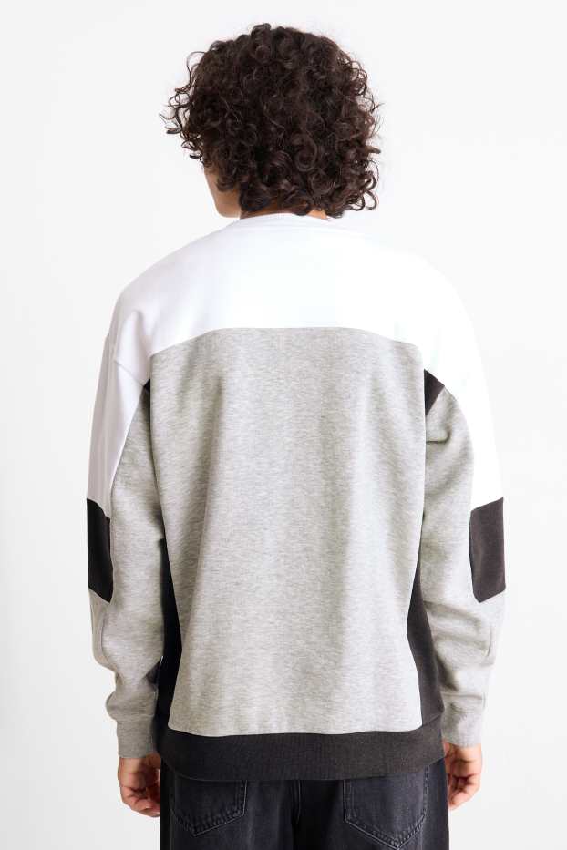 Herren - Sweatshirt - weiß / grau